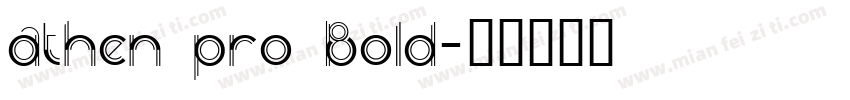 athen pro Bold字体转换